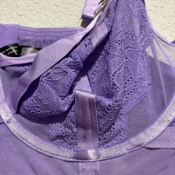 Torrid Curve Bralette Bra 1 Bougainvillea Straps And Lace Underwired Adjustable - Picture 6 of 11